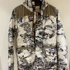 Button ski jacket